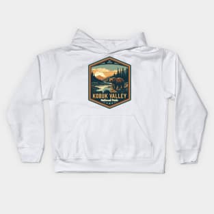 Kobuk Valley National Park Vintage WPA Style National Parks Art Kids Hoodie